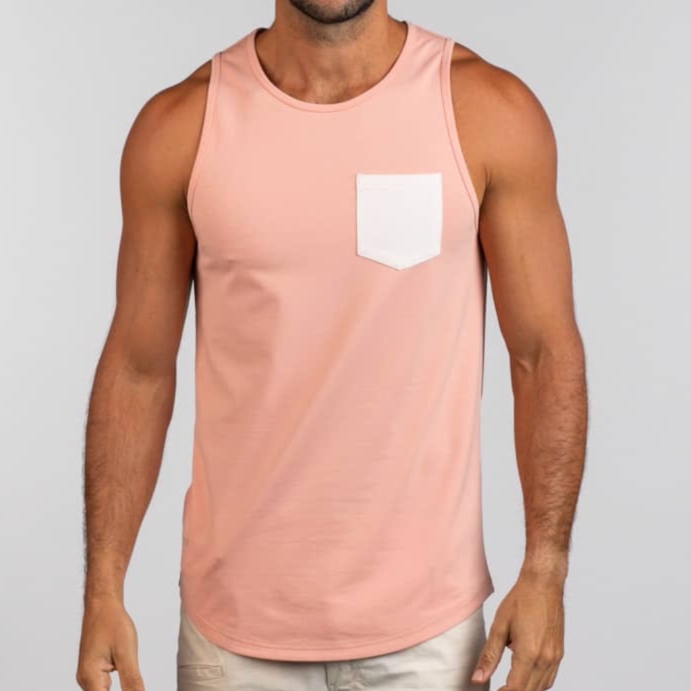 NWT BYLT Premium Basics LUX Drop-Cut Pocket Tank - size M